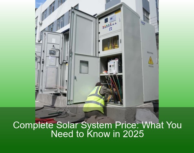 Complete Solar System Price: What You Need to Know in 2025